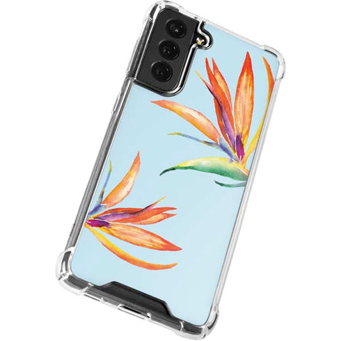 Birds of Paradise Summer Galaxy S21 FE Clear Case